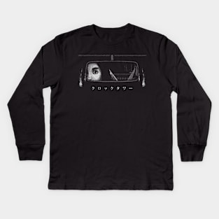 The Rearview Mirror v2 - Clock Tower Kids Long Sleeve T-Shirt